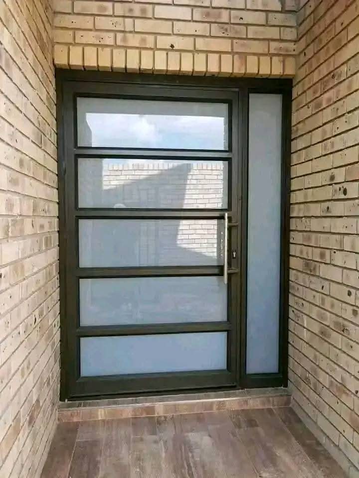 Modern interior with large sliding doors and finished architectural detailing